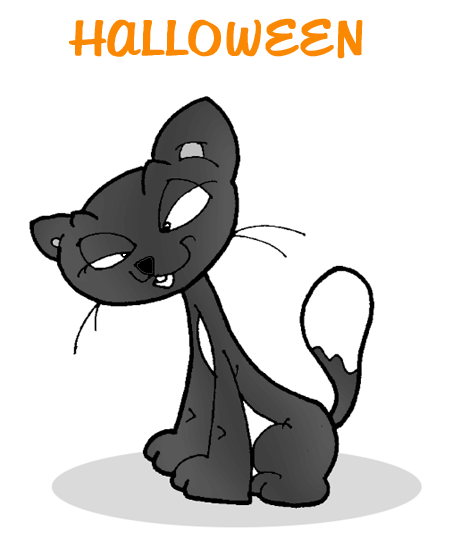 Halloween chat clipart