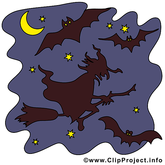 Nuit sorcière image gratuite - Halloween illustration