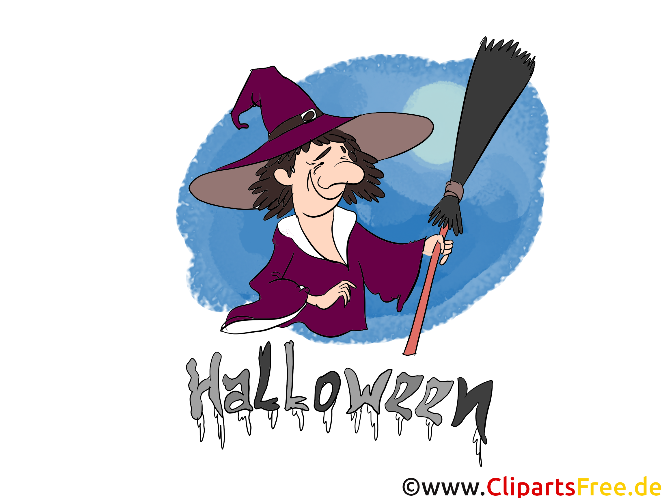 Sorcièr dessins gratuits - Halloween clipart