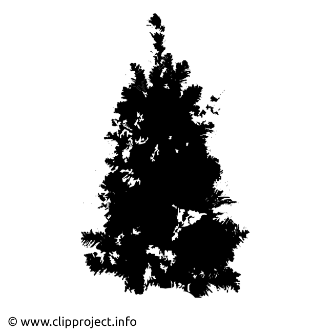 Graphique de la silhouette sapin de noël