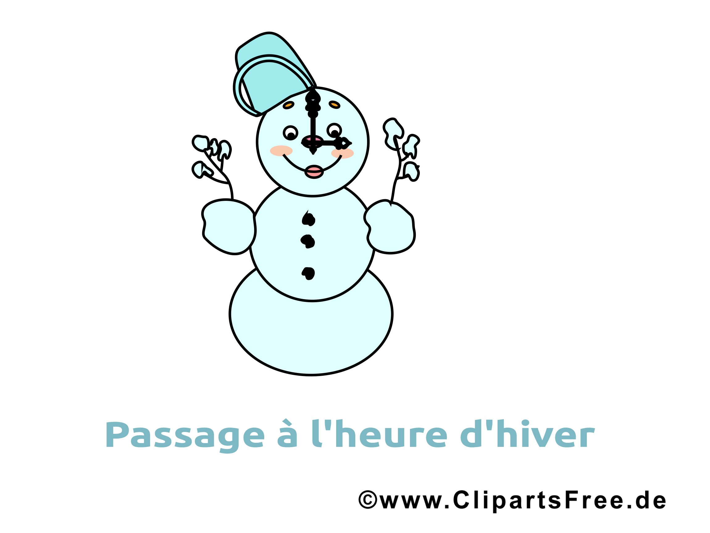 Image gratuite bonhomme de neige - Hiver illustration