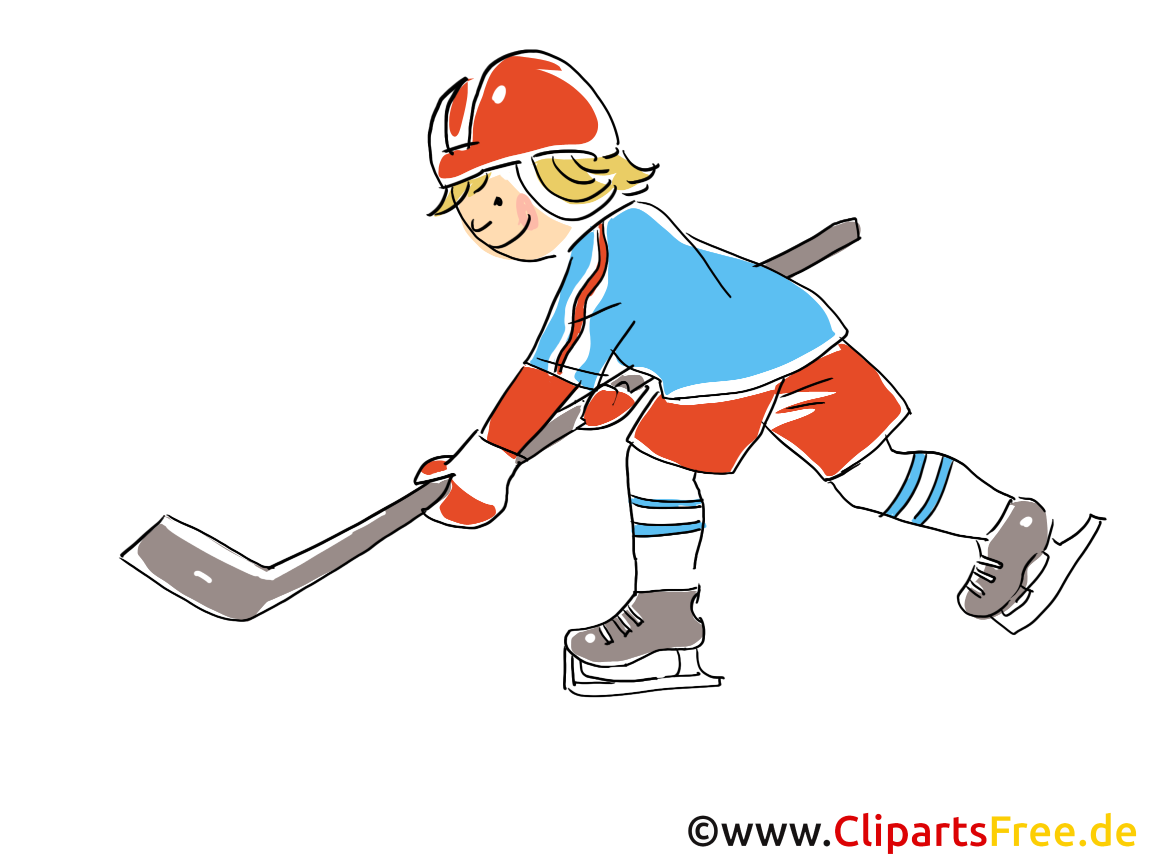 Clip art gratuit cross - Hockey dessin
