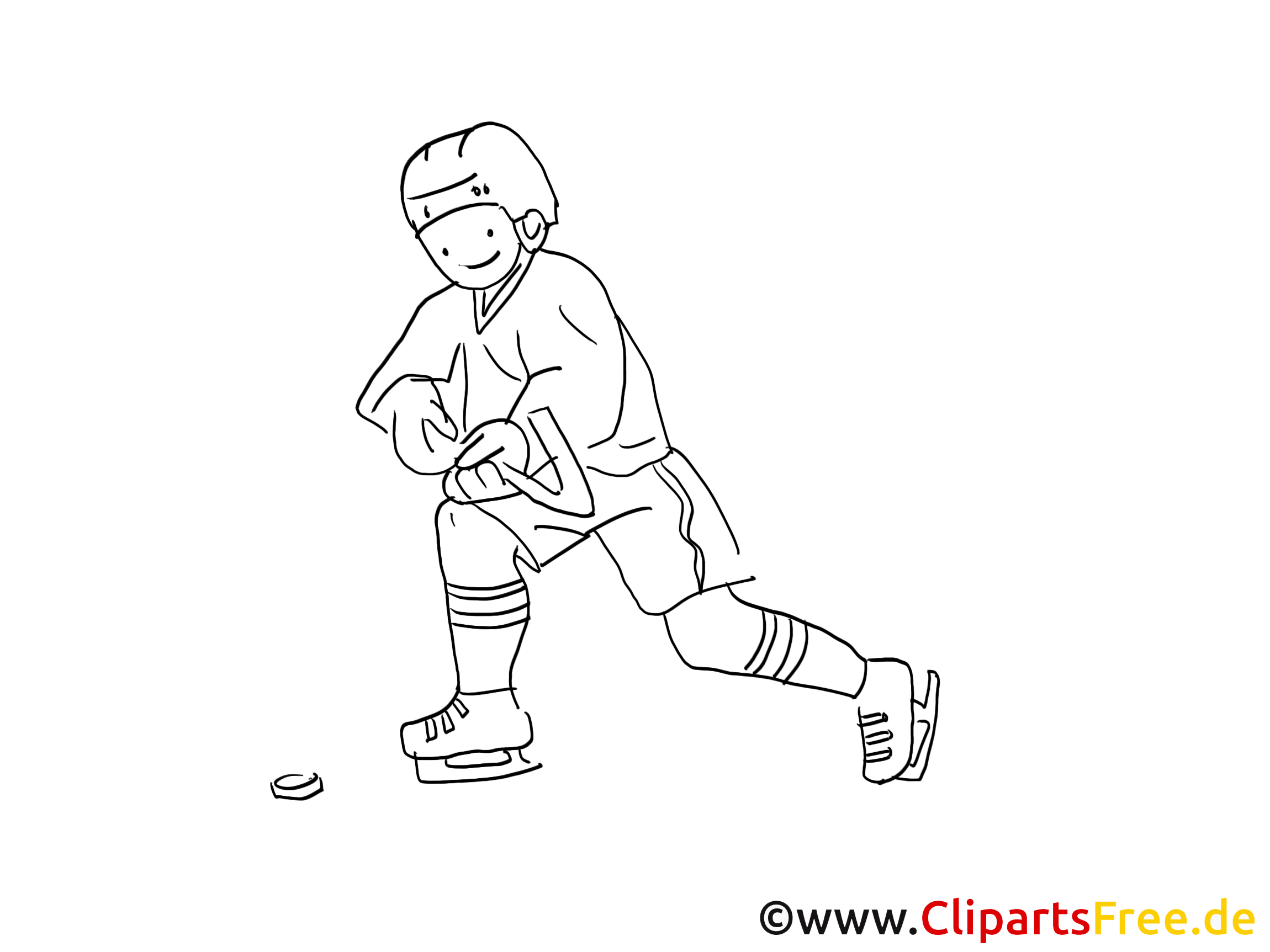 Cliparts gratuis à imprimer joueur - Hockey images