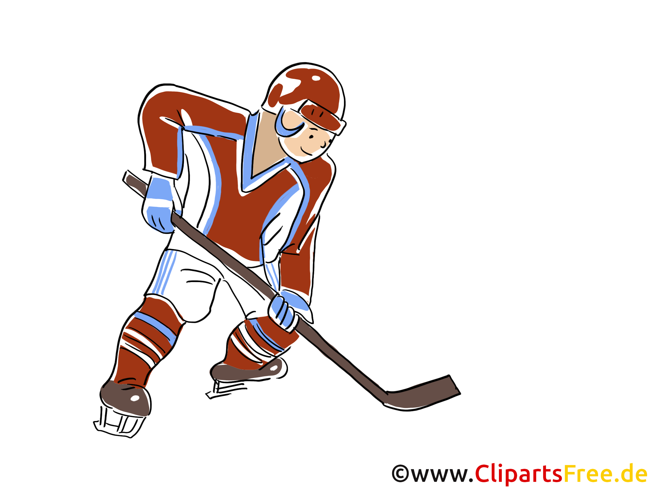 Cross dessin - Hockey clip arts gratuits