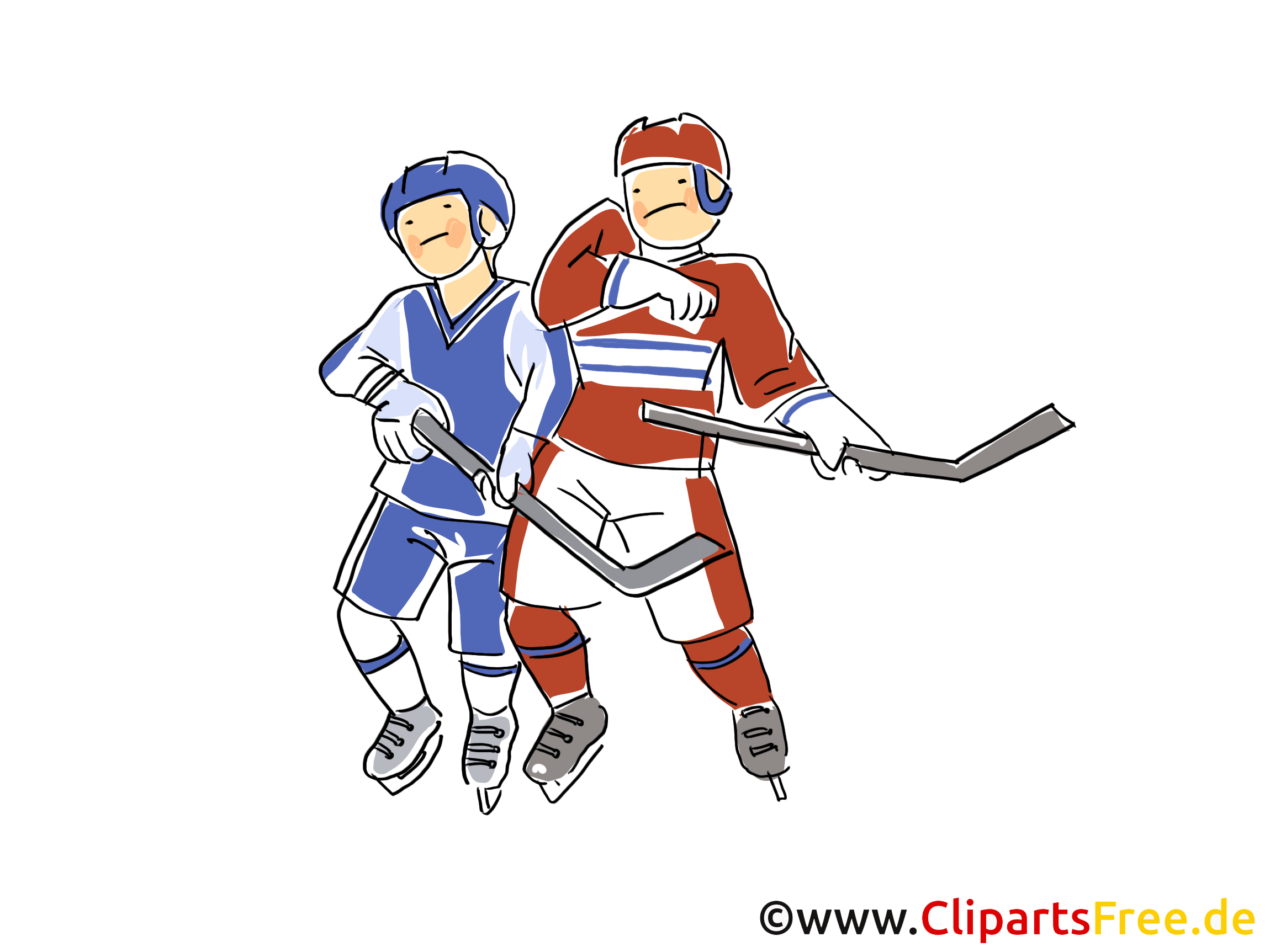 Hockeyeurs clipart - Hockey dessins gratuits