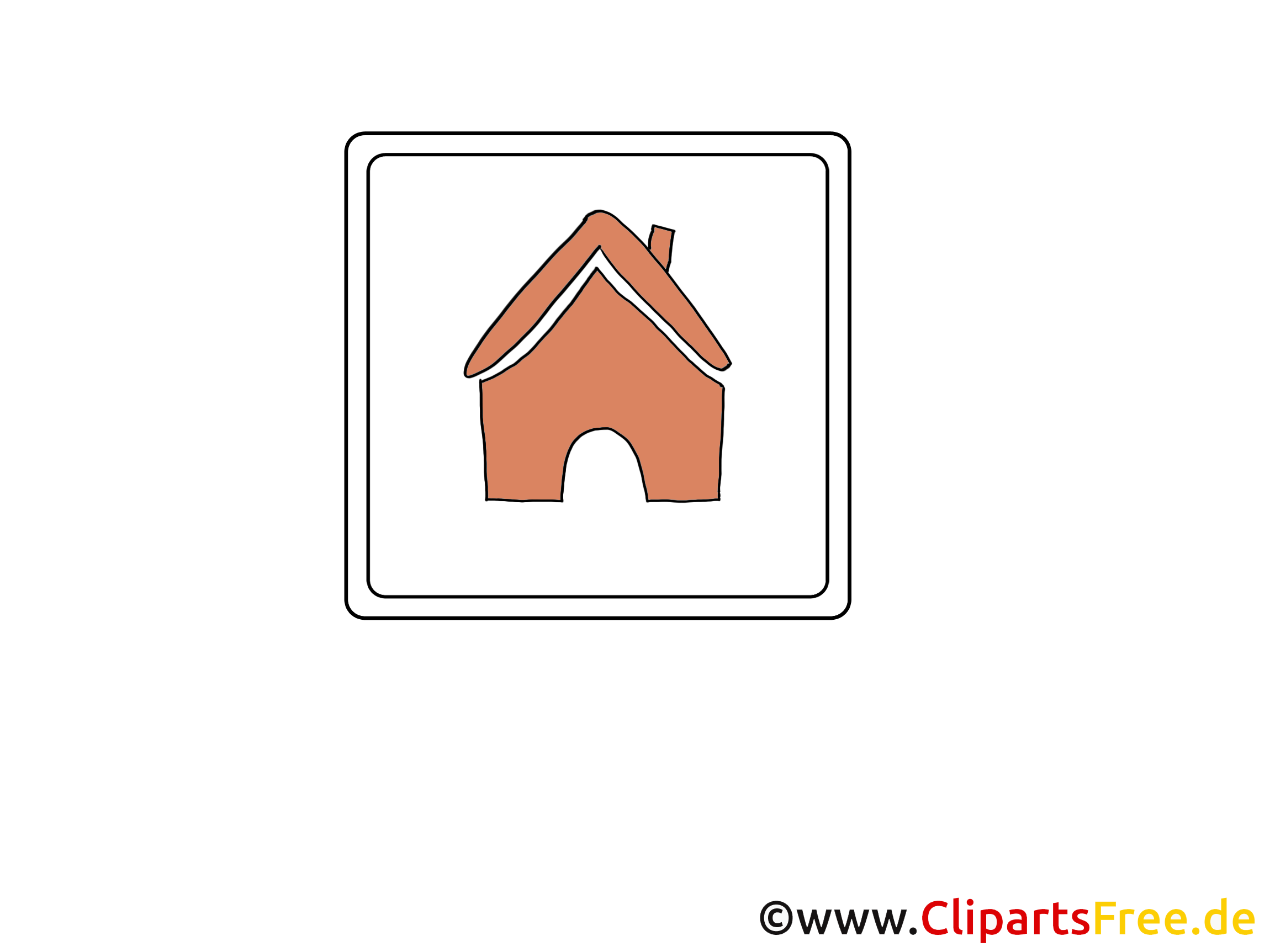 Maison image gratuite – Icône clipart