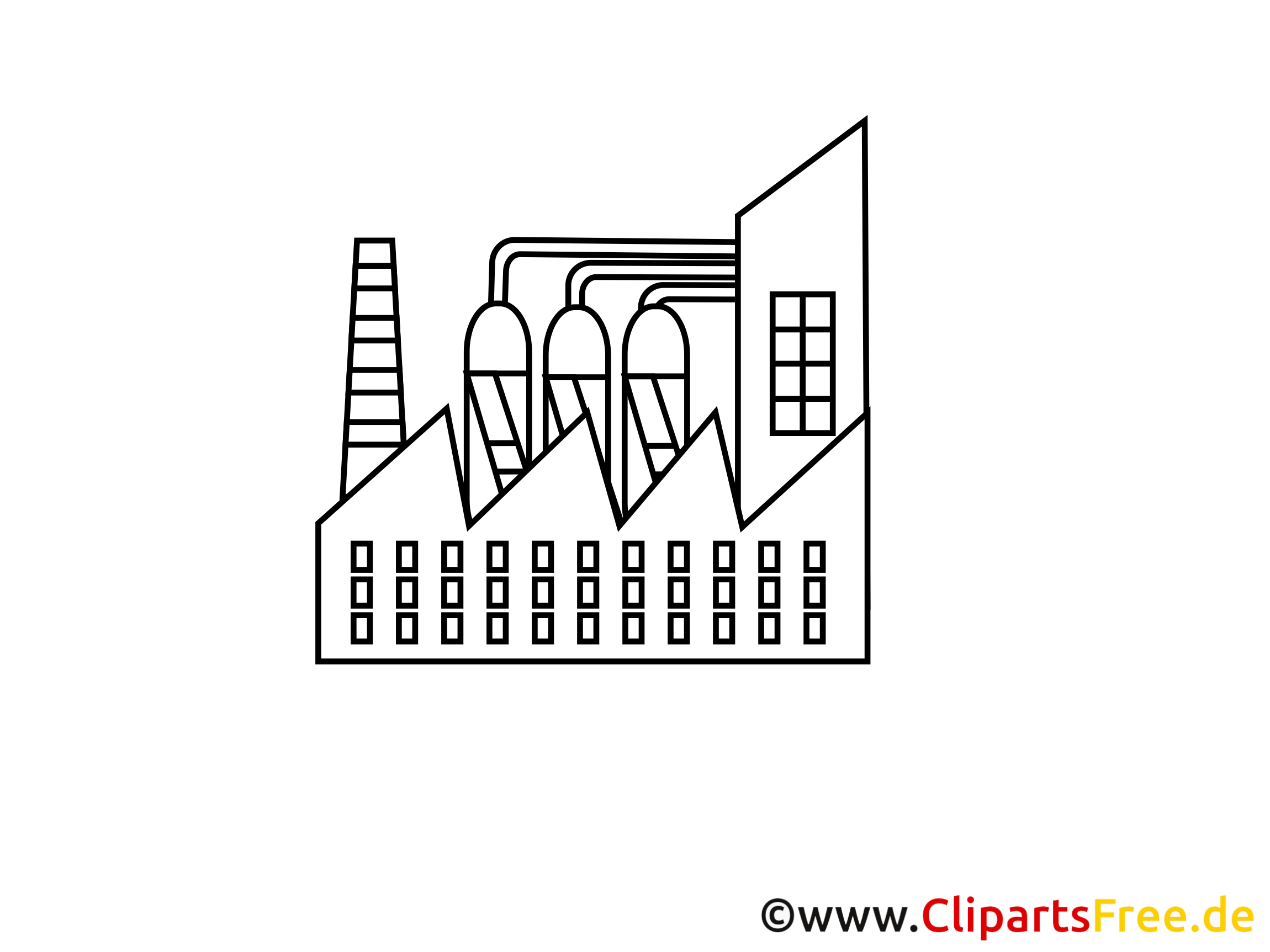 Images usine chimique à colorier – Industrie clipart