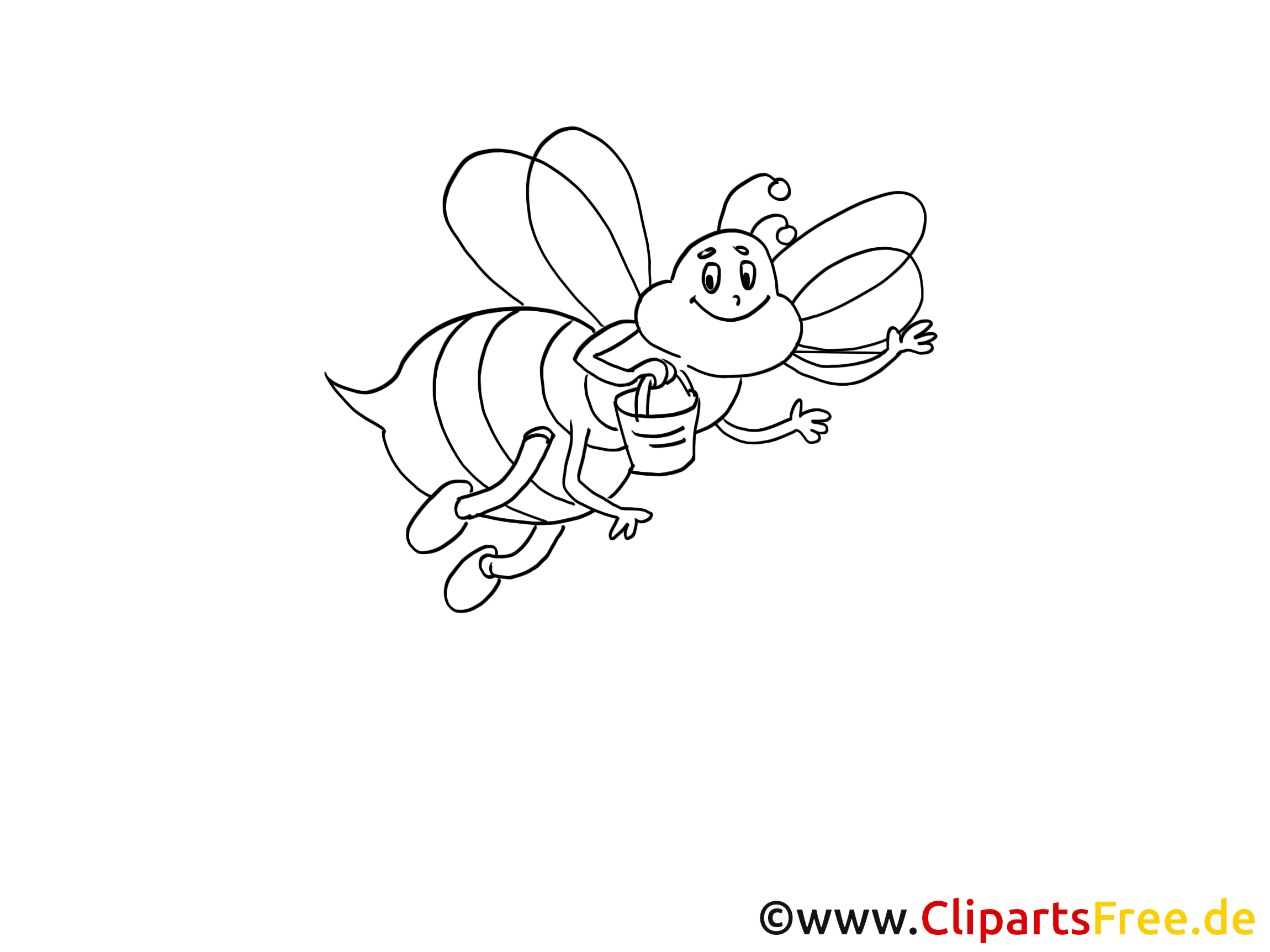 Abeille image à imprimer clipart