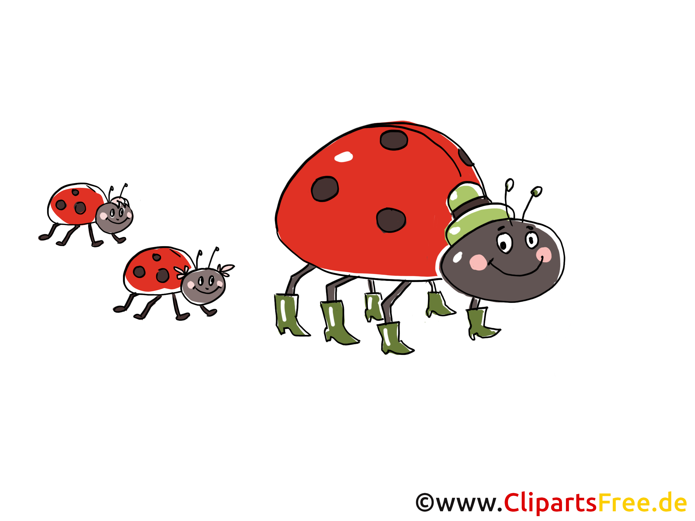 Famille coccinelle cliparts gratuis images