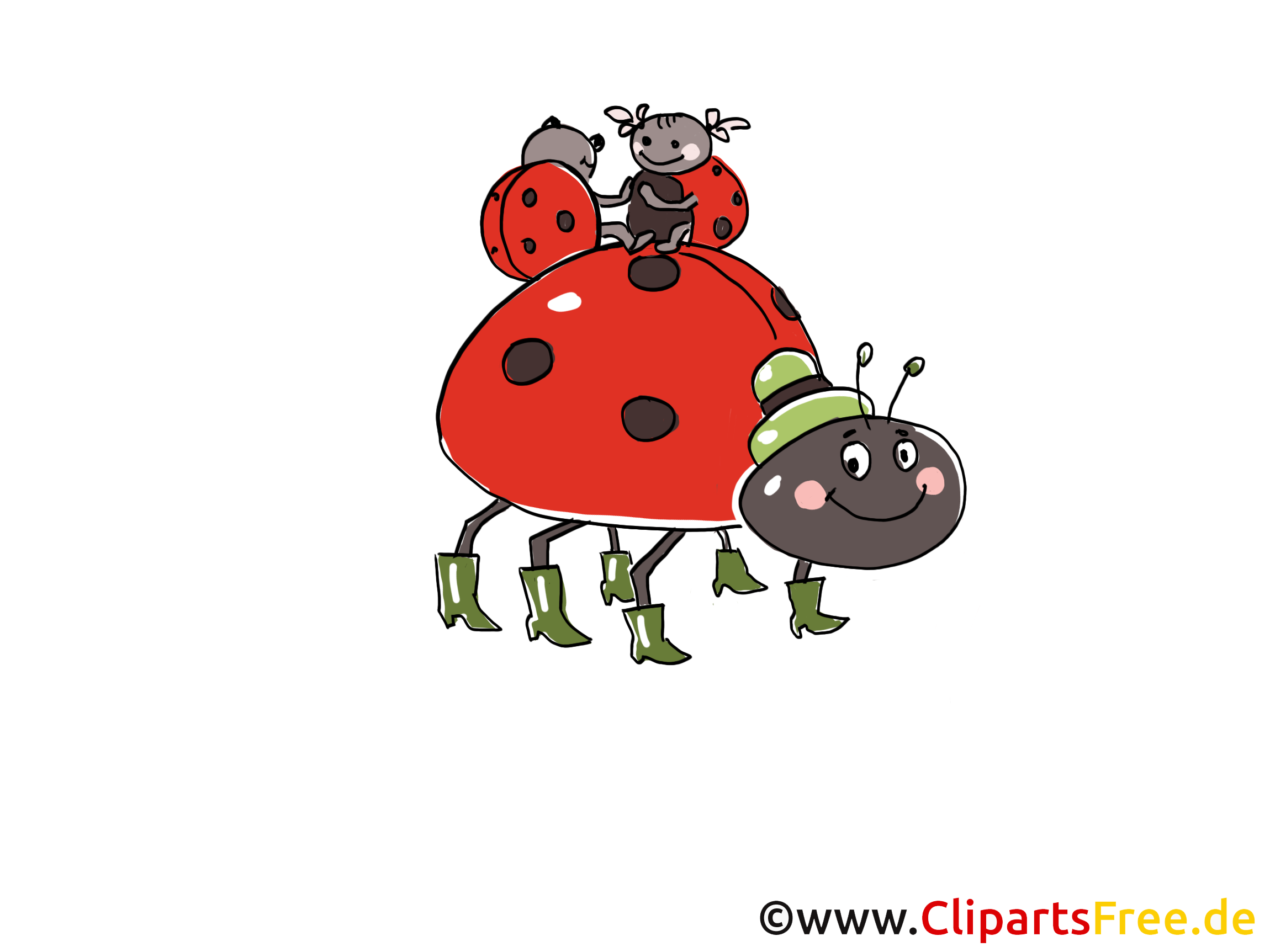 Image gratuite coccinelle clipart à télécharger