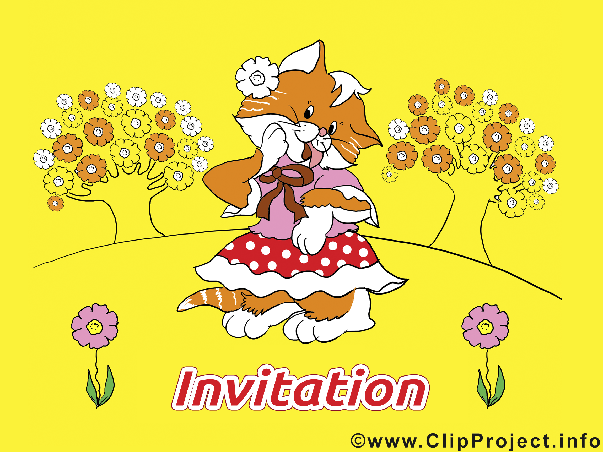 Chat images - Invitation clip art gratuit