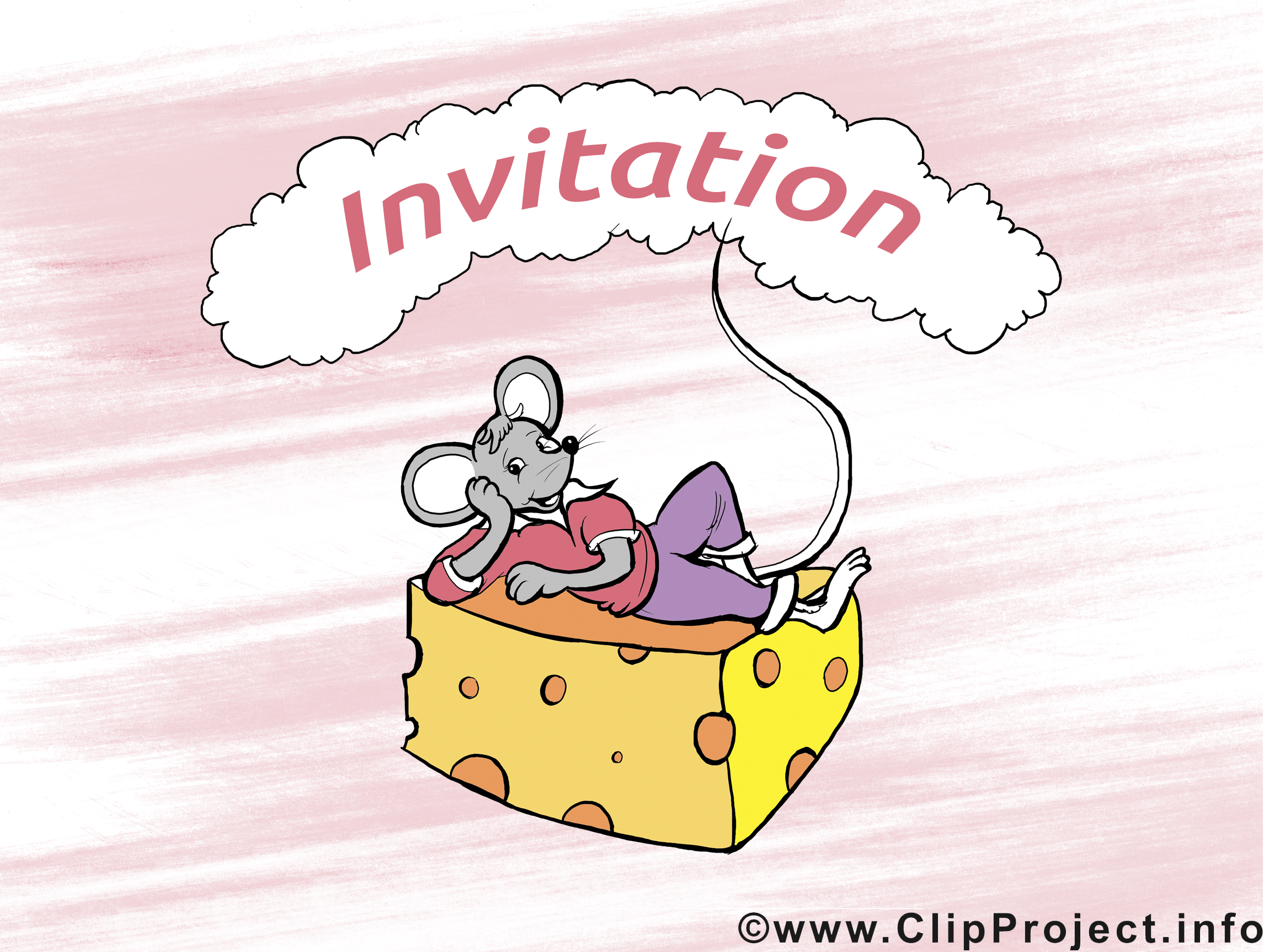 Fromage souris image - Invitation images cliparts