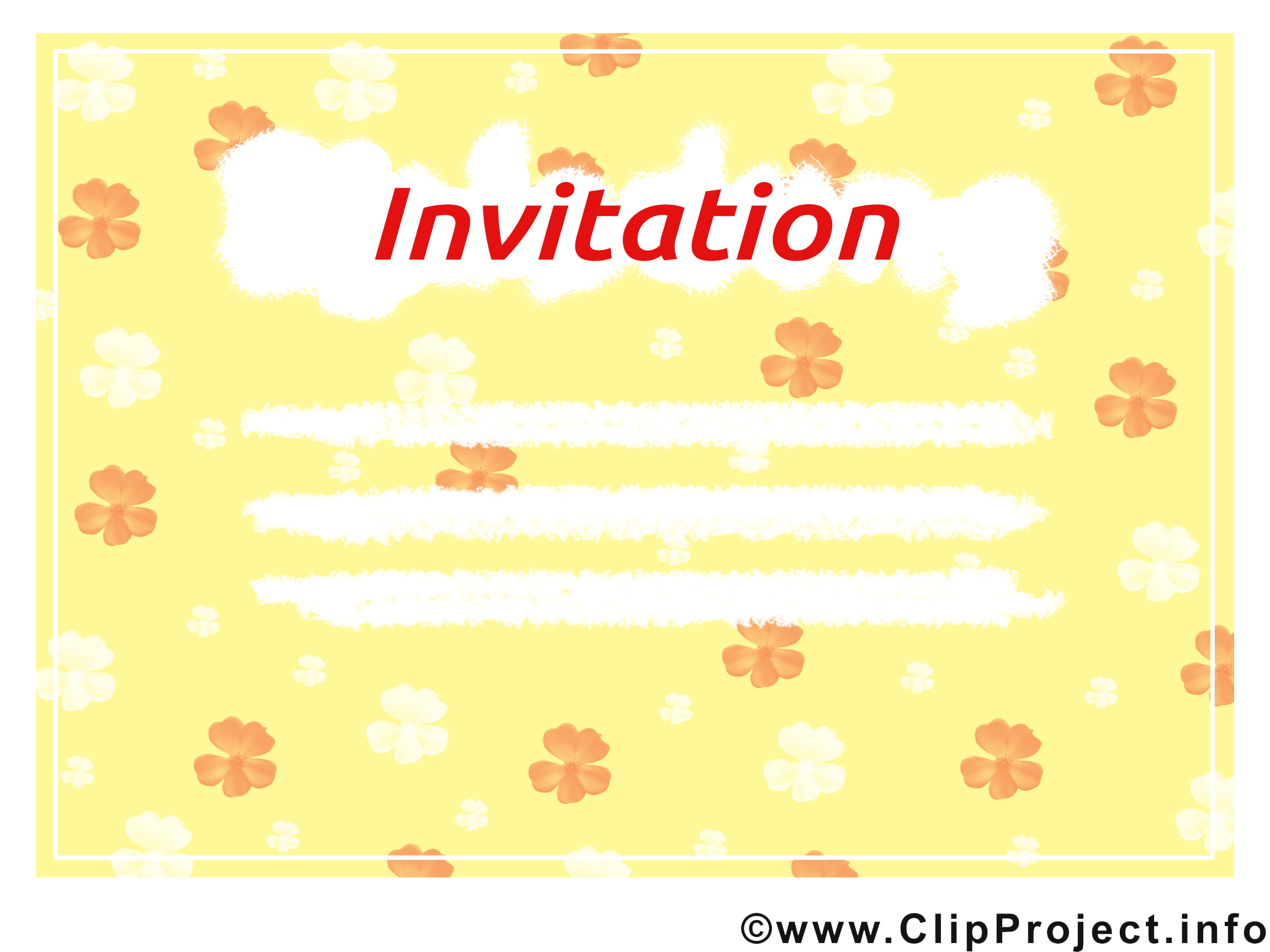 Image gratuite Invitation clipart