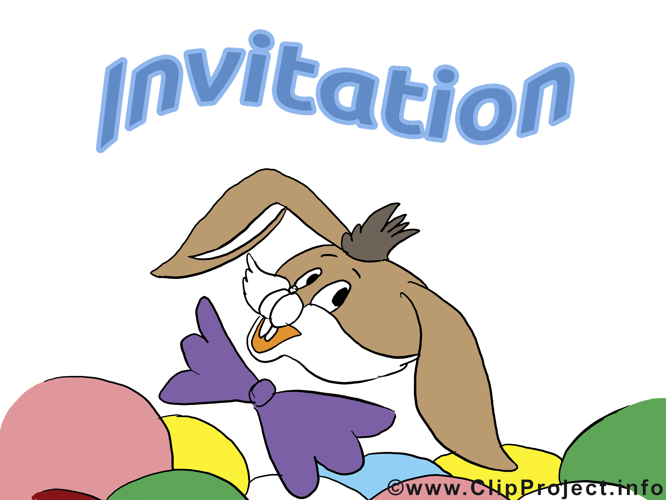 Lapin image - Invitation images cliparts