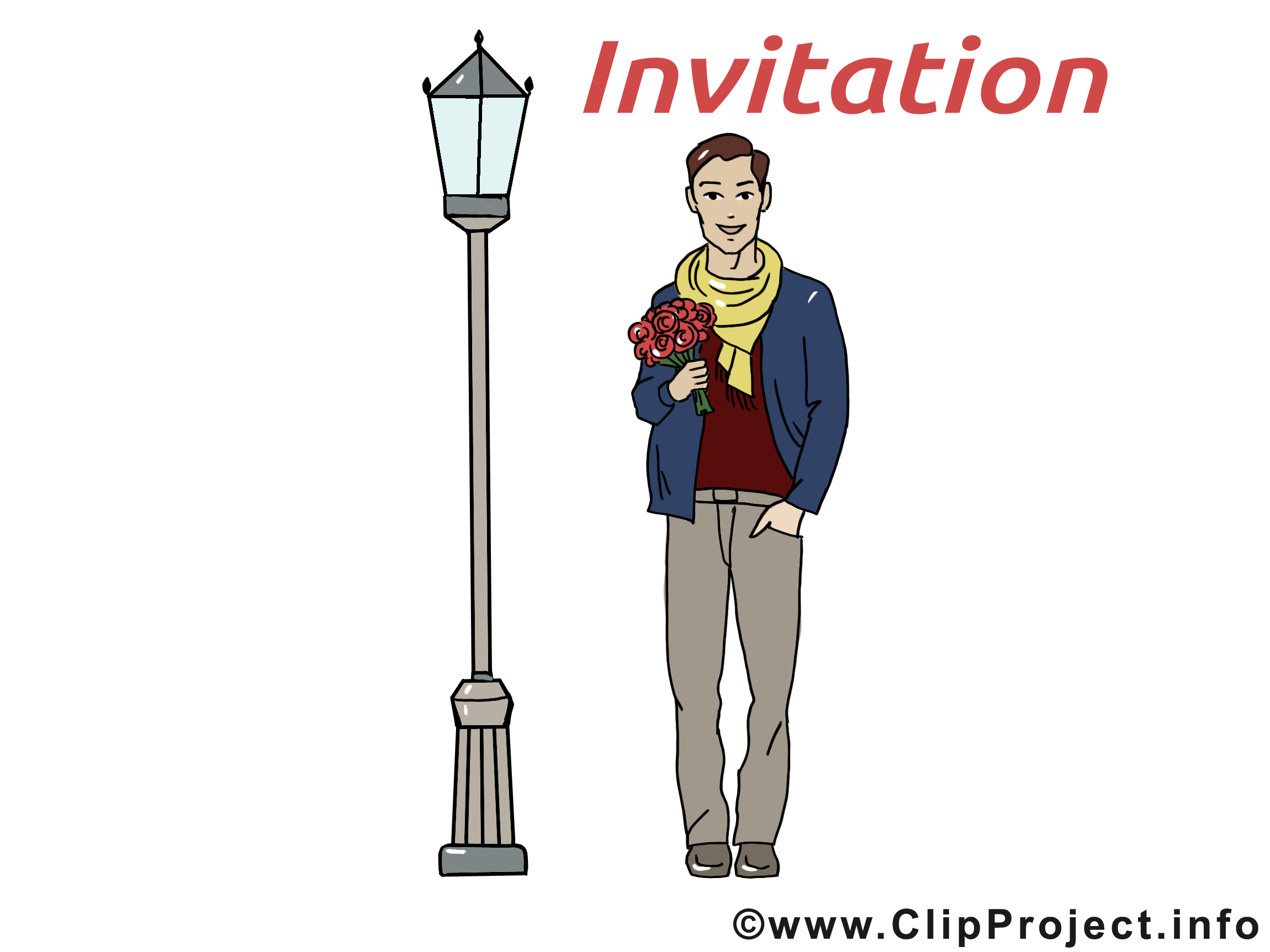 Rendez-vous clip art gratuit - Invitation dessin