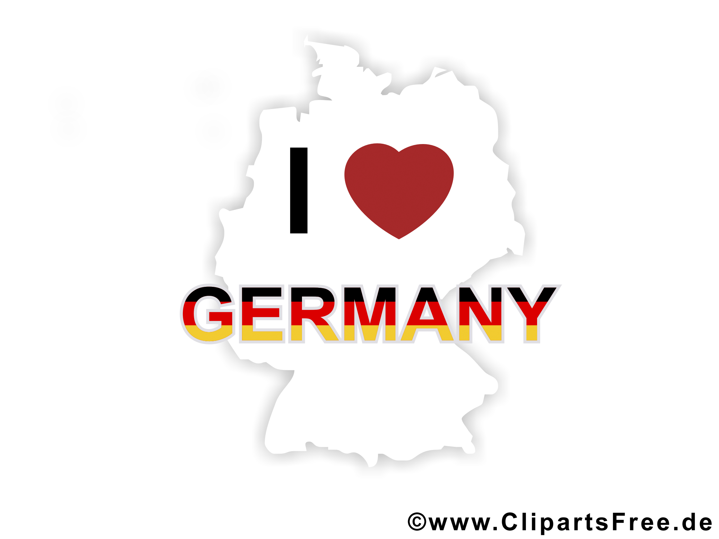 J'aime l'Allemagne image - Unité clipart