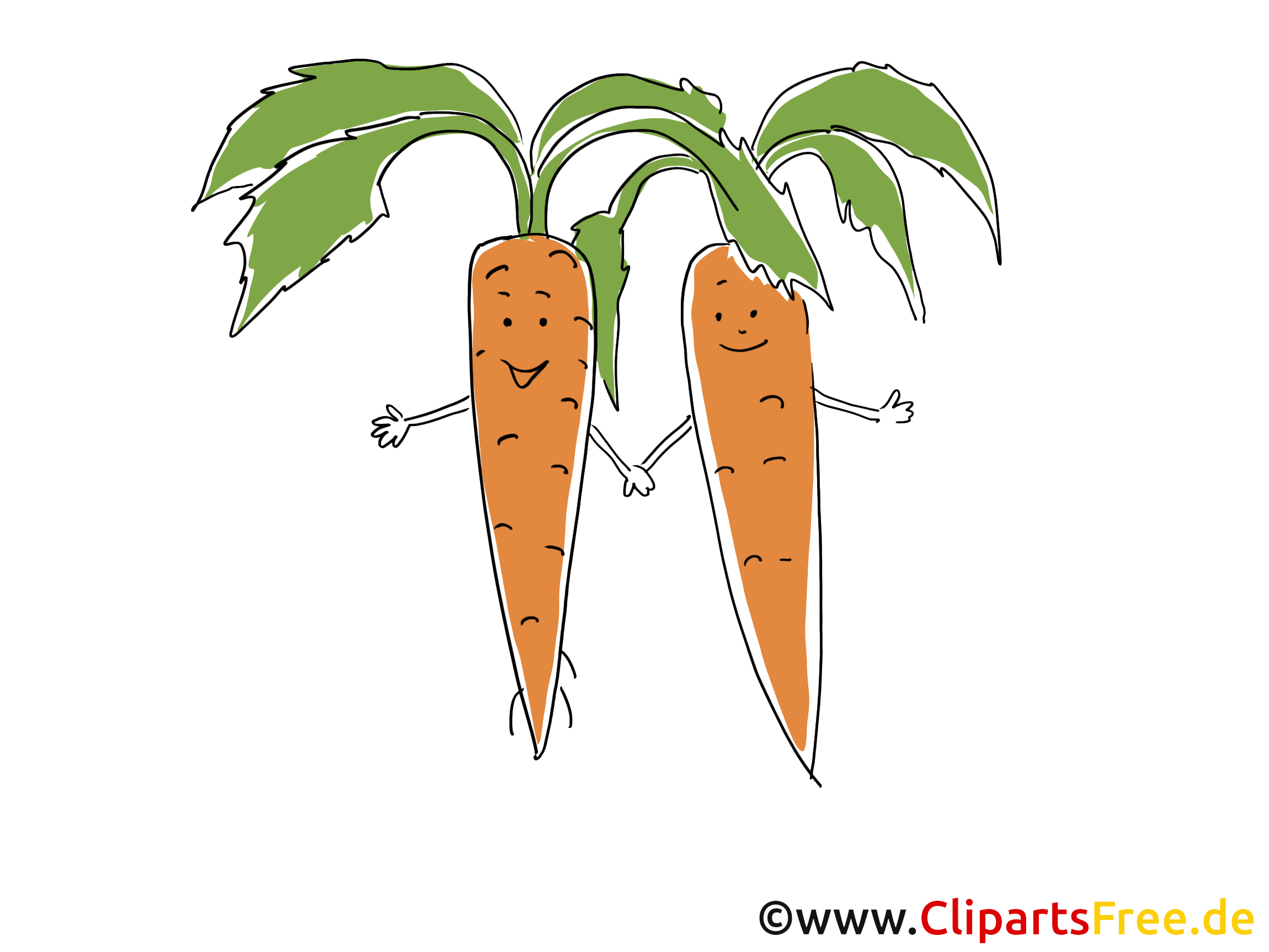 Carottes dessins gratuits - Légume clipart