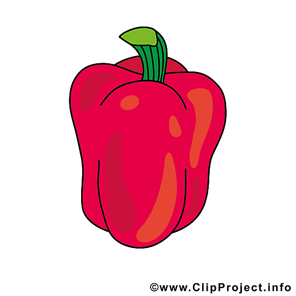 Paprika illustration gratuite - Légume clipart