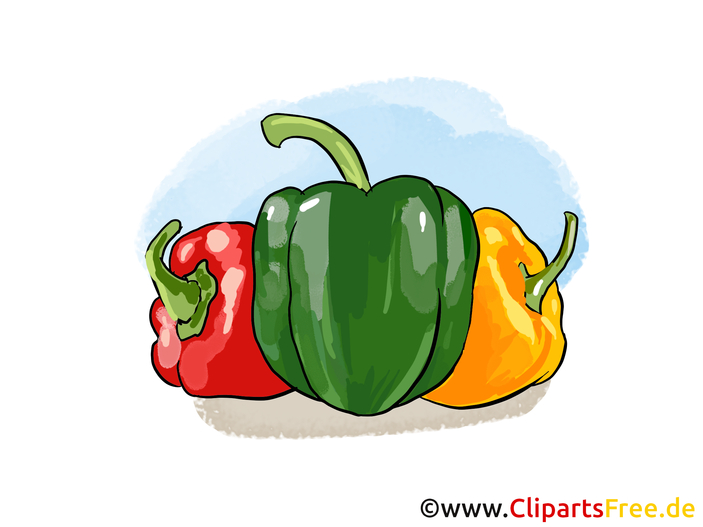 Paprika illustration gratuite - Légume clipart