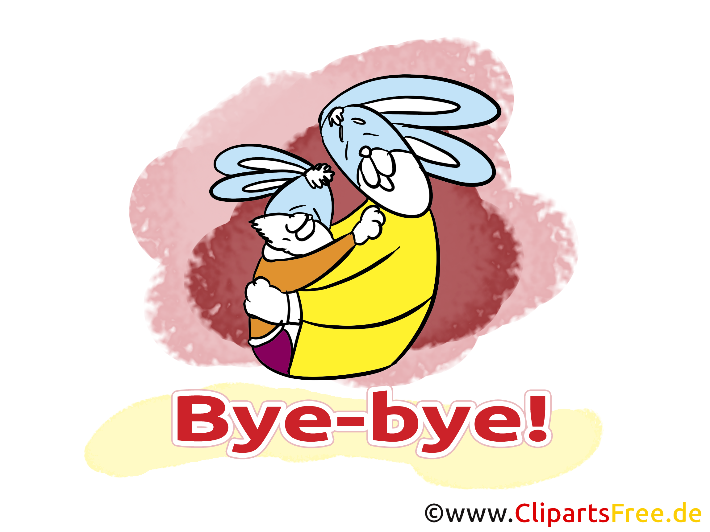 Lapins image gratuite - Adieu illustration