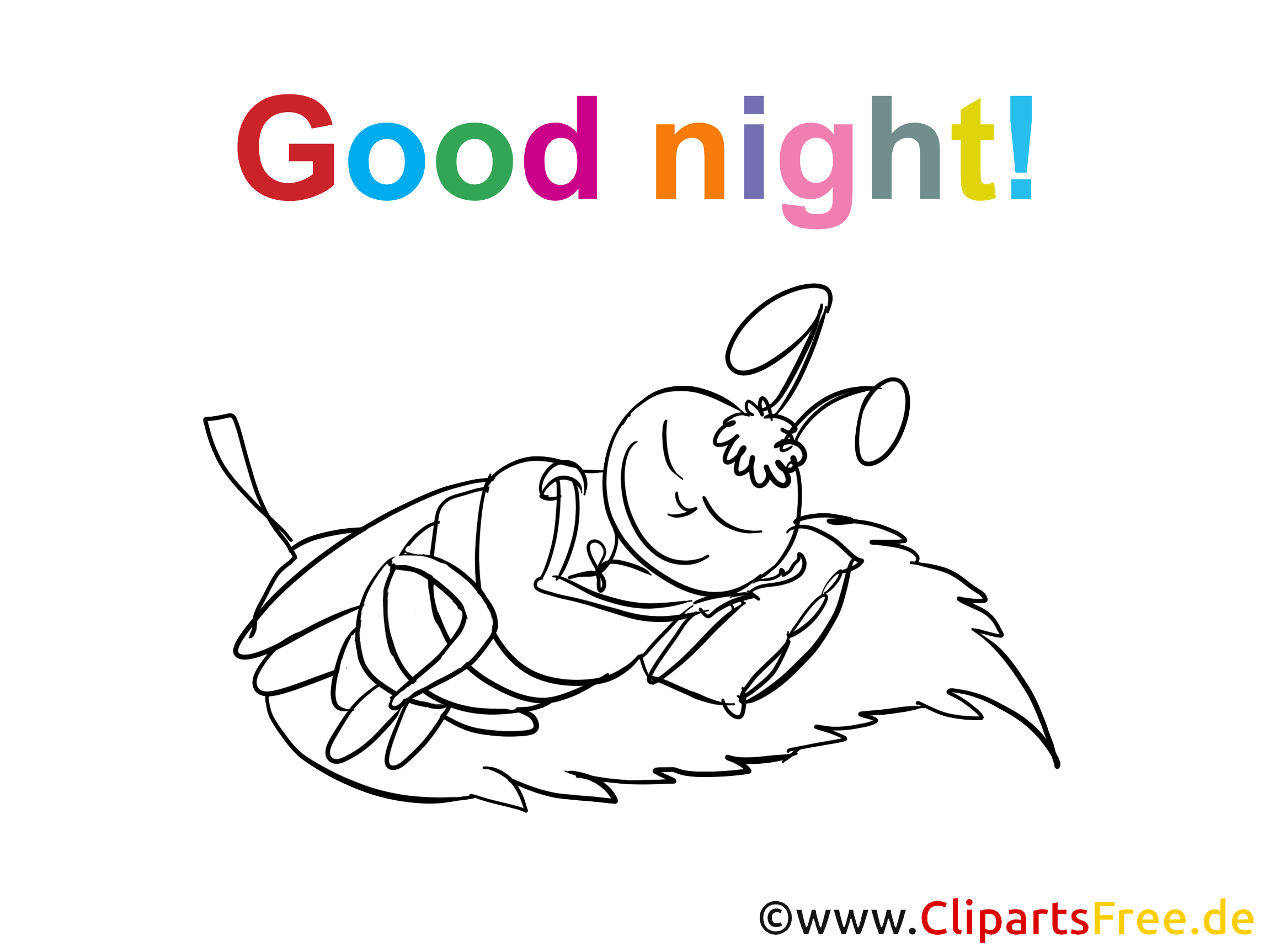 Image à imprimer abeille - Bonne nuit cliparts