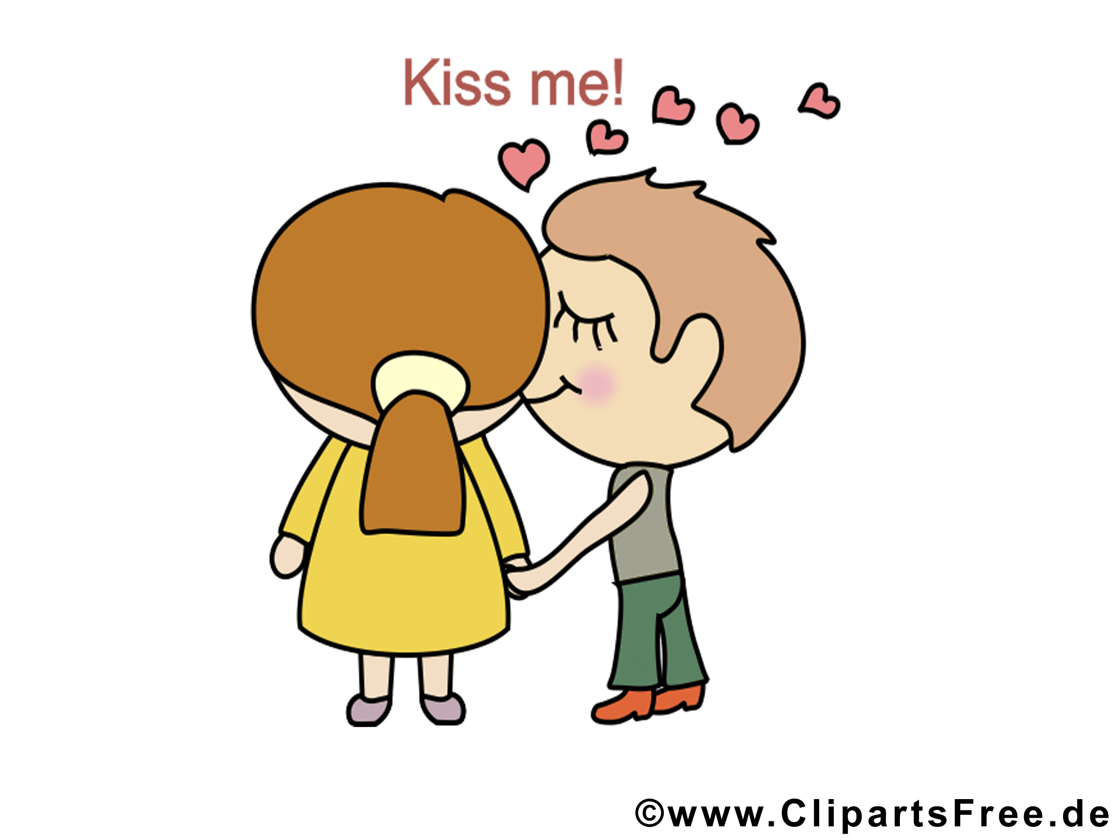 Embrasse-moi clip art – Je t'aime gratuite