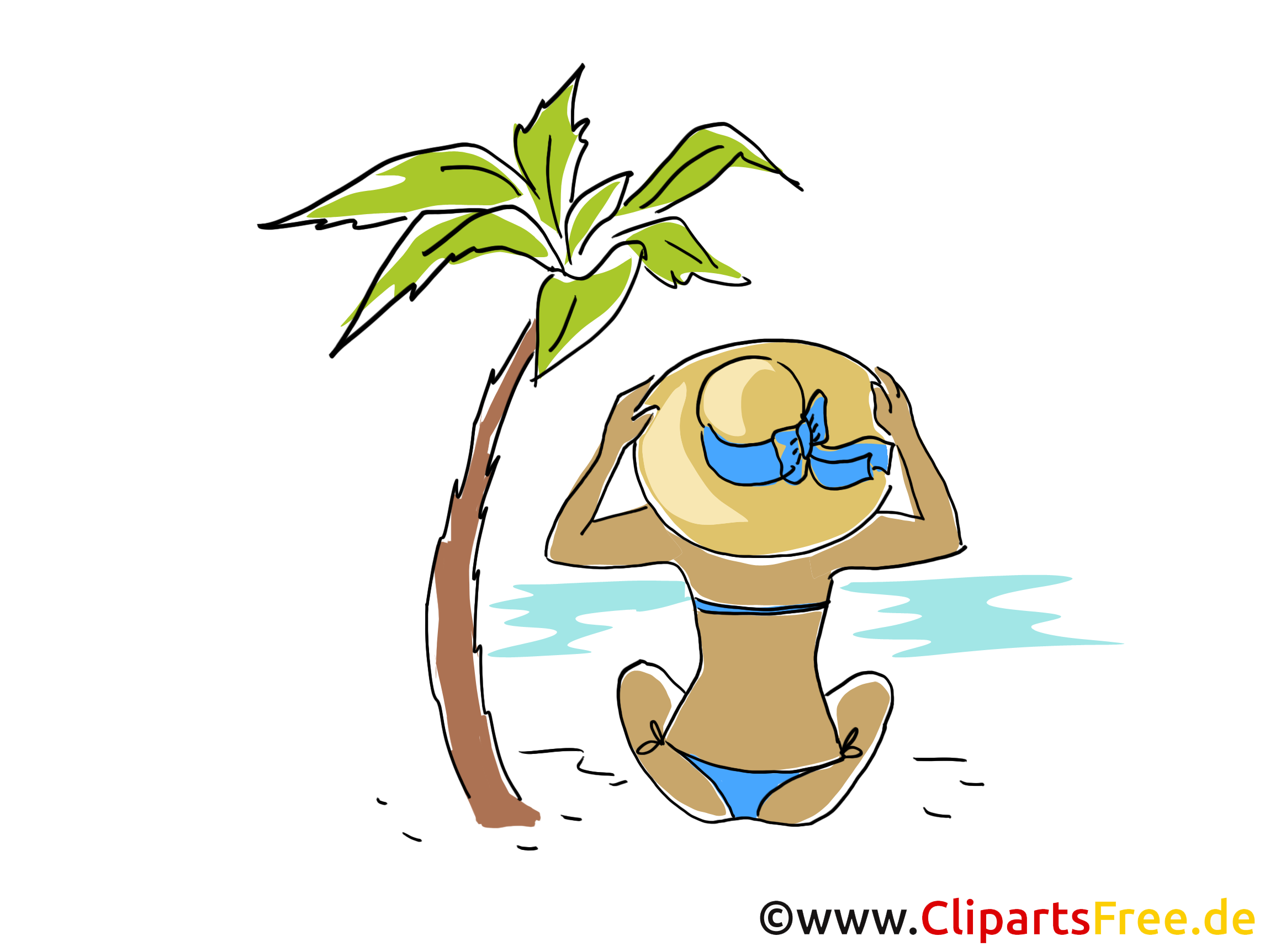 Bronzage clip art gratuit - Loisir dessin