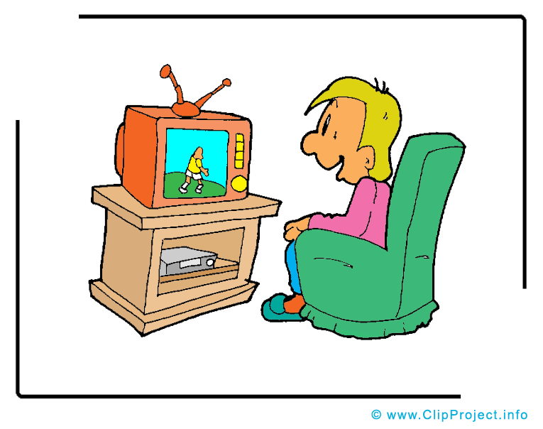 Regarder tv clip art gratuit - Loisir dessin