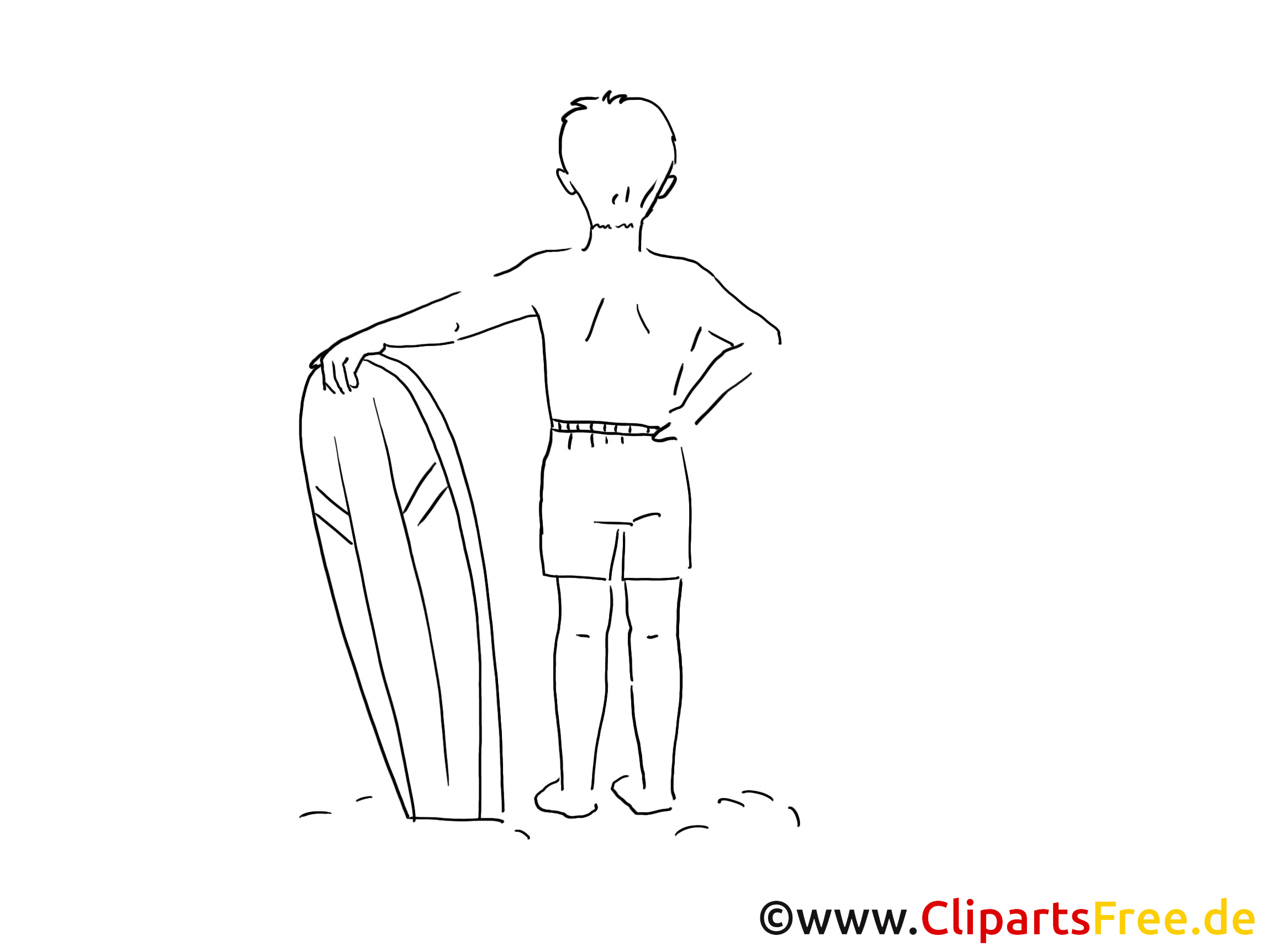 Surfeur images à imprimer – Loisir clipart