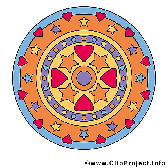 Clip art gratuit mandala dessin