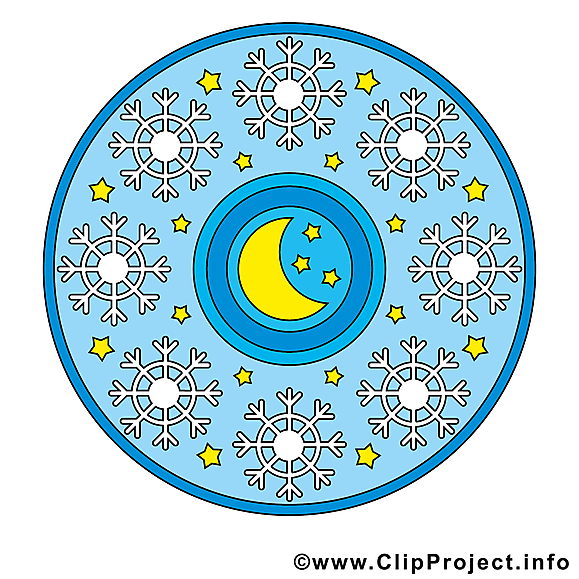 Mandala illustration gratuite clipart