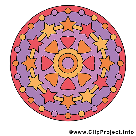 Méditation clip art mandala images gratuites