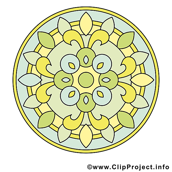 Méditation clip arts gratuits mandala illustrations