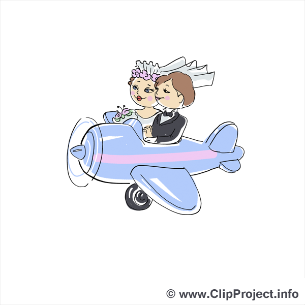 Avion dessin gratuit - Mariage image