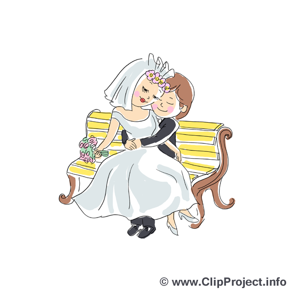 Banc couple mariage image gratuite