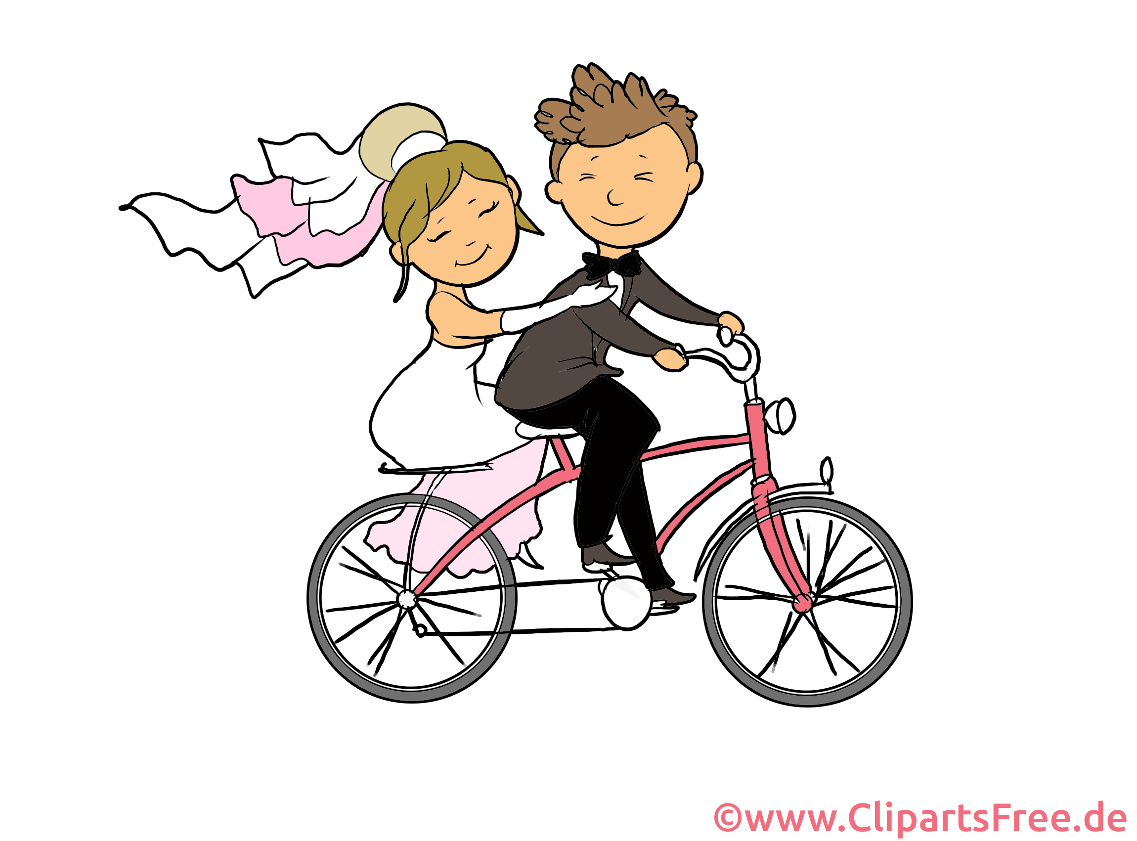 Bicyclette clipart gratuit - Mariage images