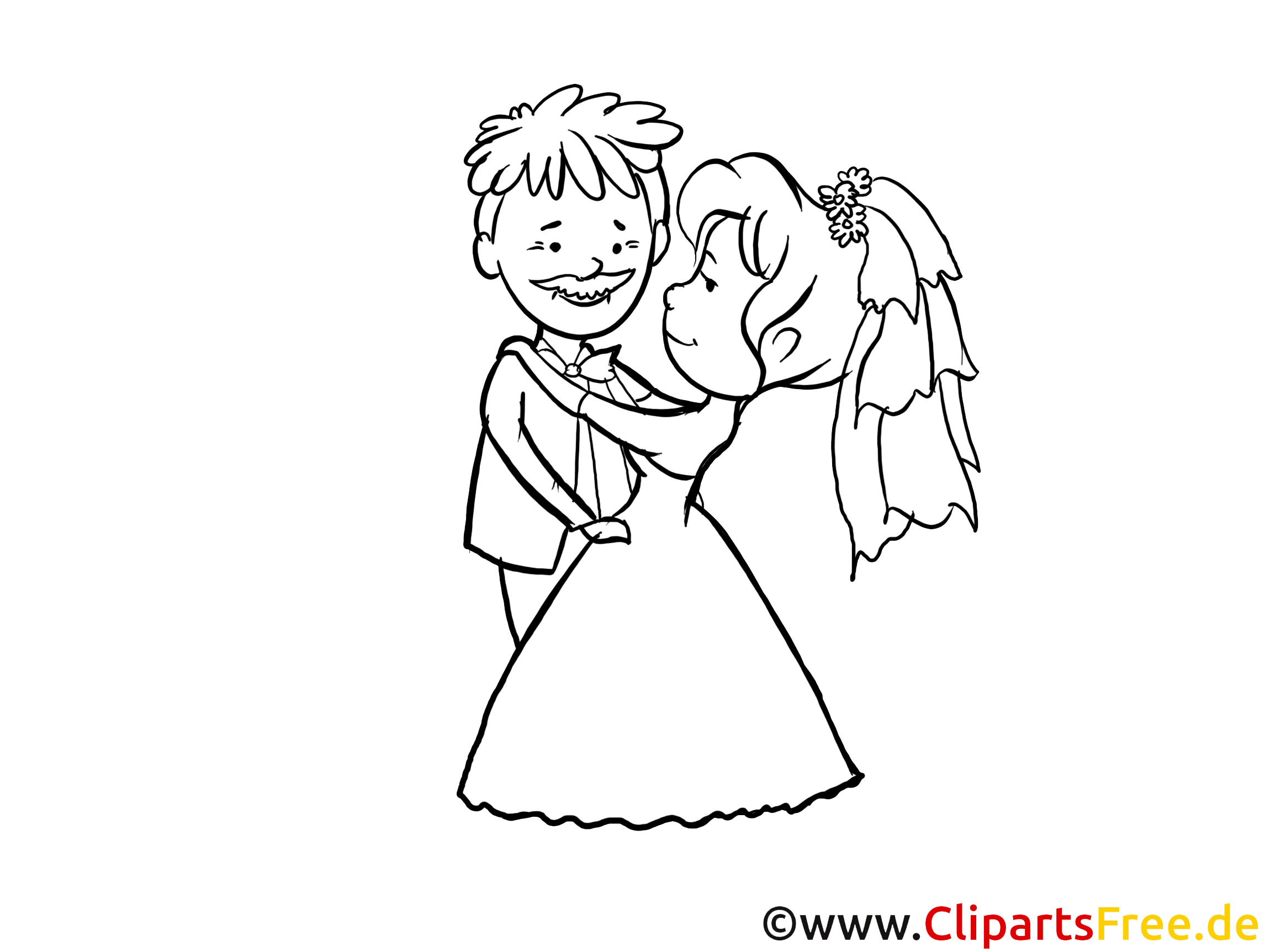 Clip art à imprimer couple – Mariage images