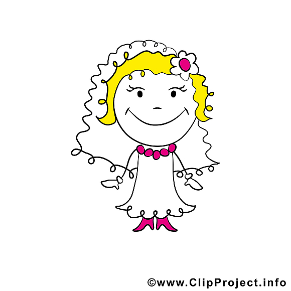 Clip art gratuit fiancée - Mariage dessin