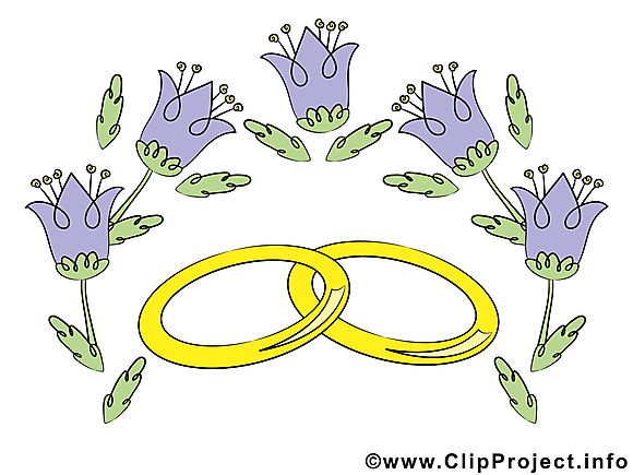 Clochettes dessin - Mariage clip arts gratuits