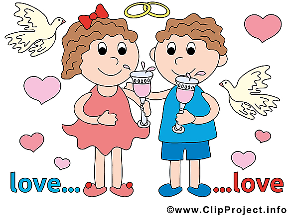 Couple clip art gratuit – Mariage images