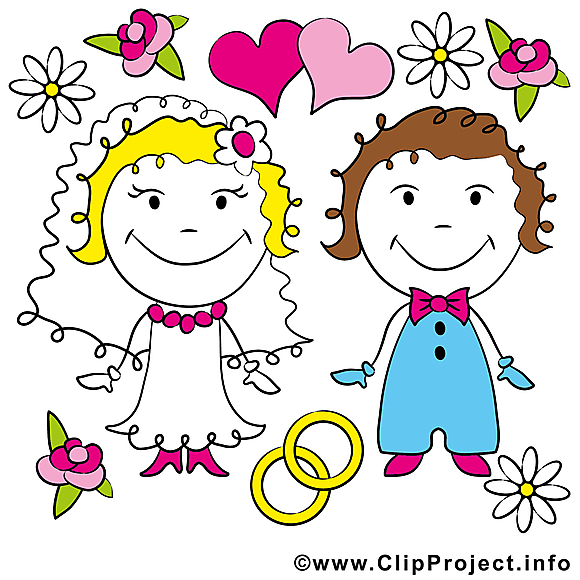 Couple image gratuite - Mariage cliparts