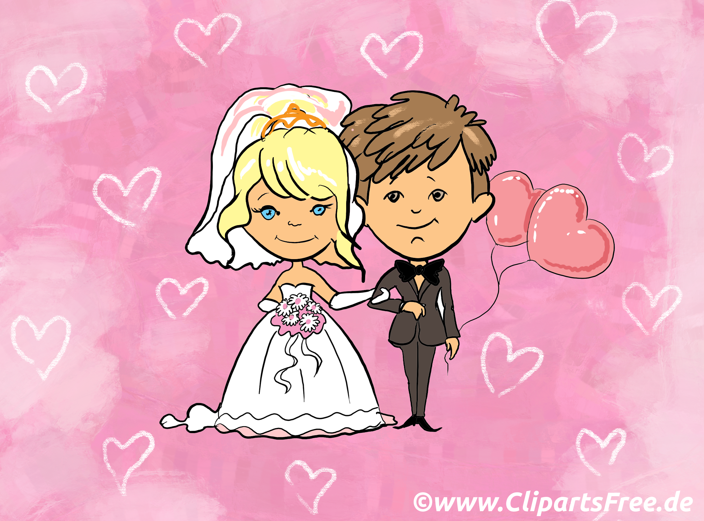 Jeunes mariés clip art – Mariage gratuite