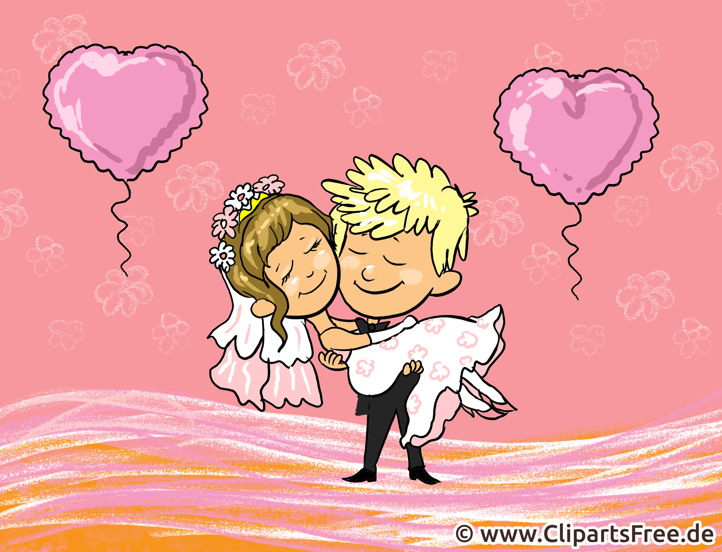 Jeunes mariés illustration - Mariage images