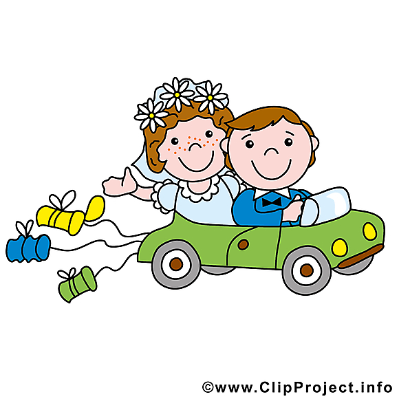 Limousine clipart gratuit - Mariage images