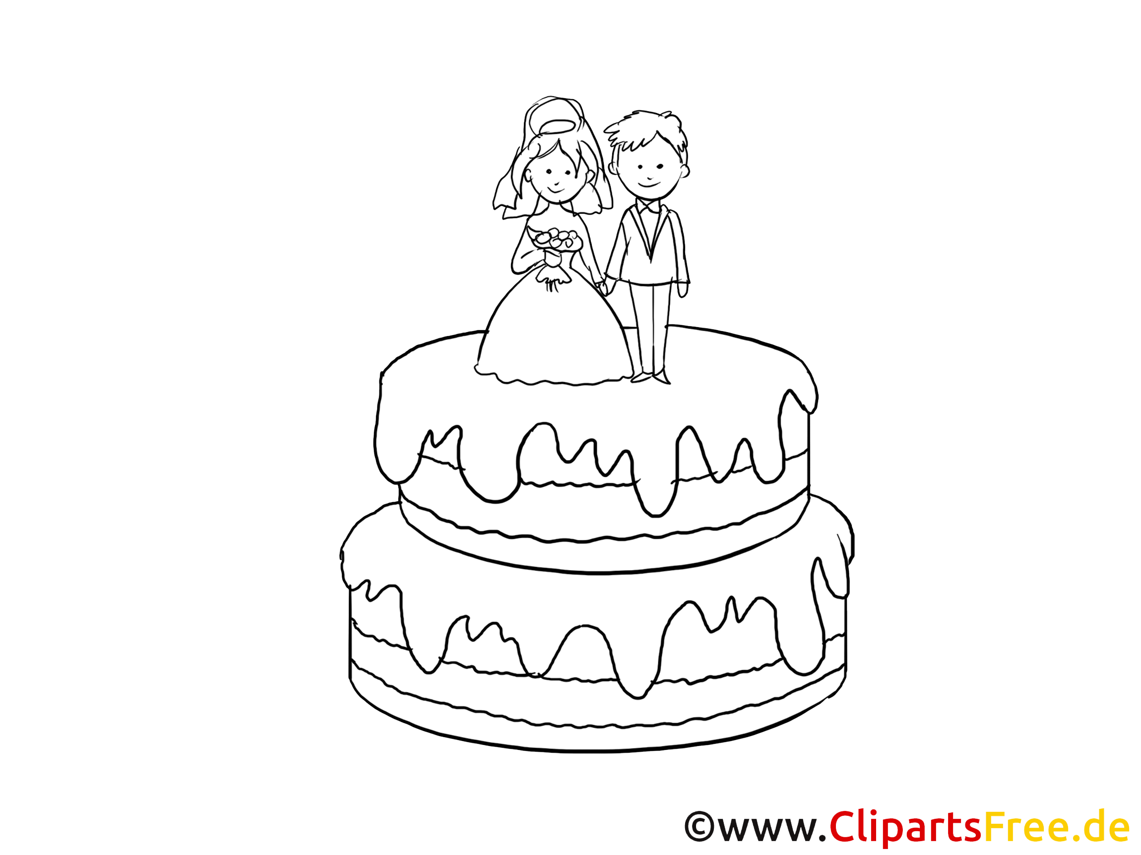 Mariage gâteau image à télécharger gratuite