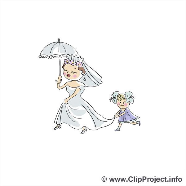 Parapluie clipart gratuit - Mariage images