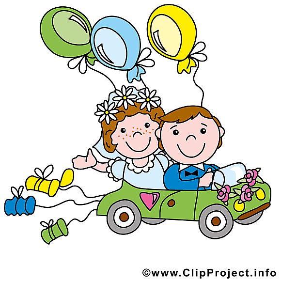 Voiture image - Mariage images cliparts