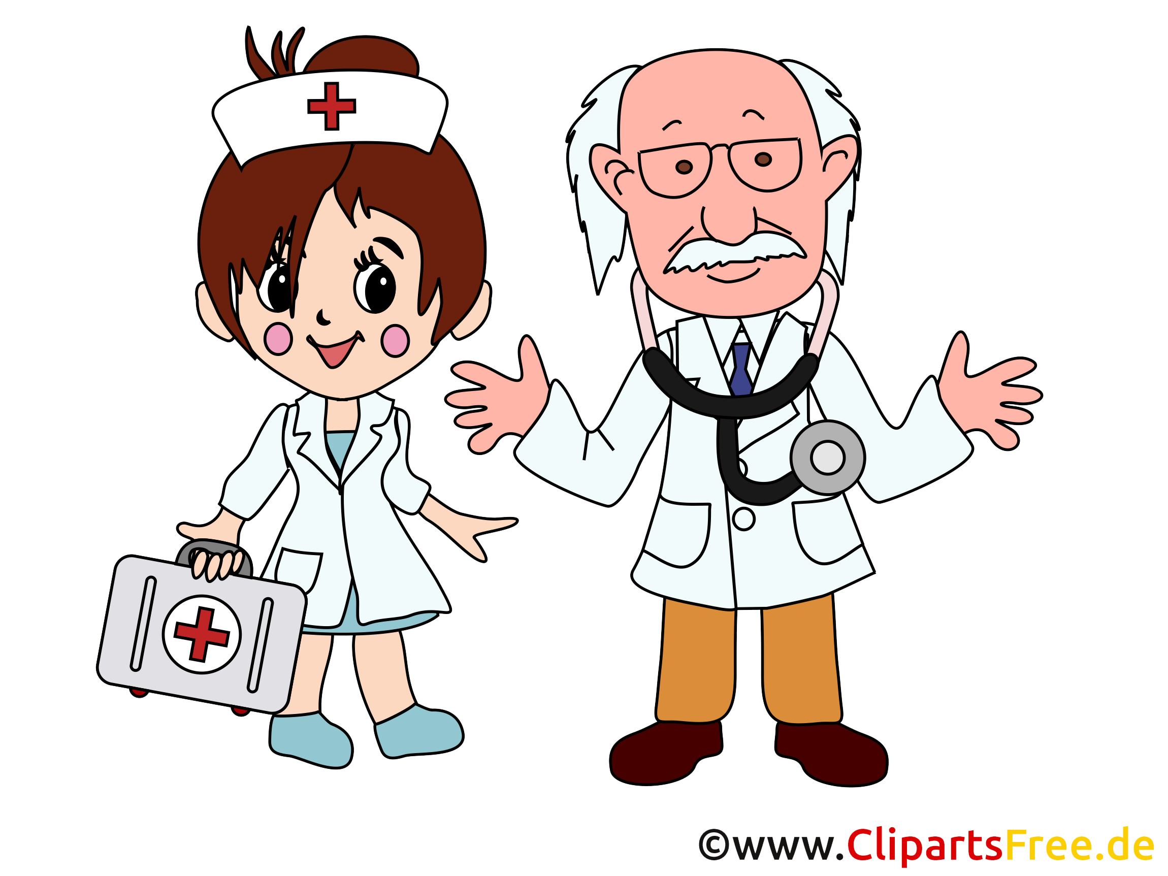 Infirmière illustration - Médecine clipart