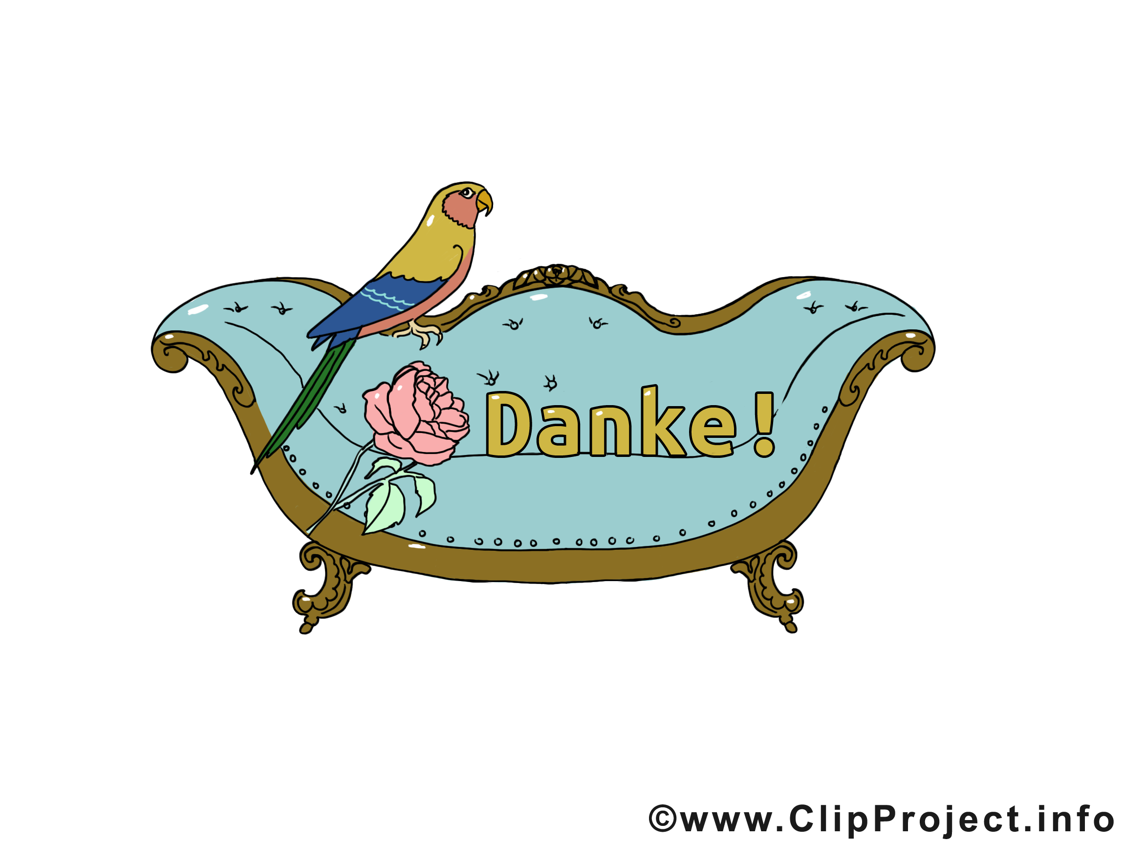 Canapé perroquet clip art gratuit - Merci dessin