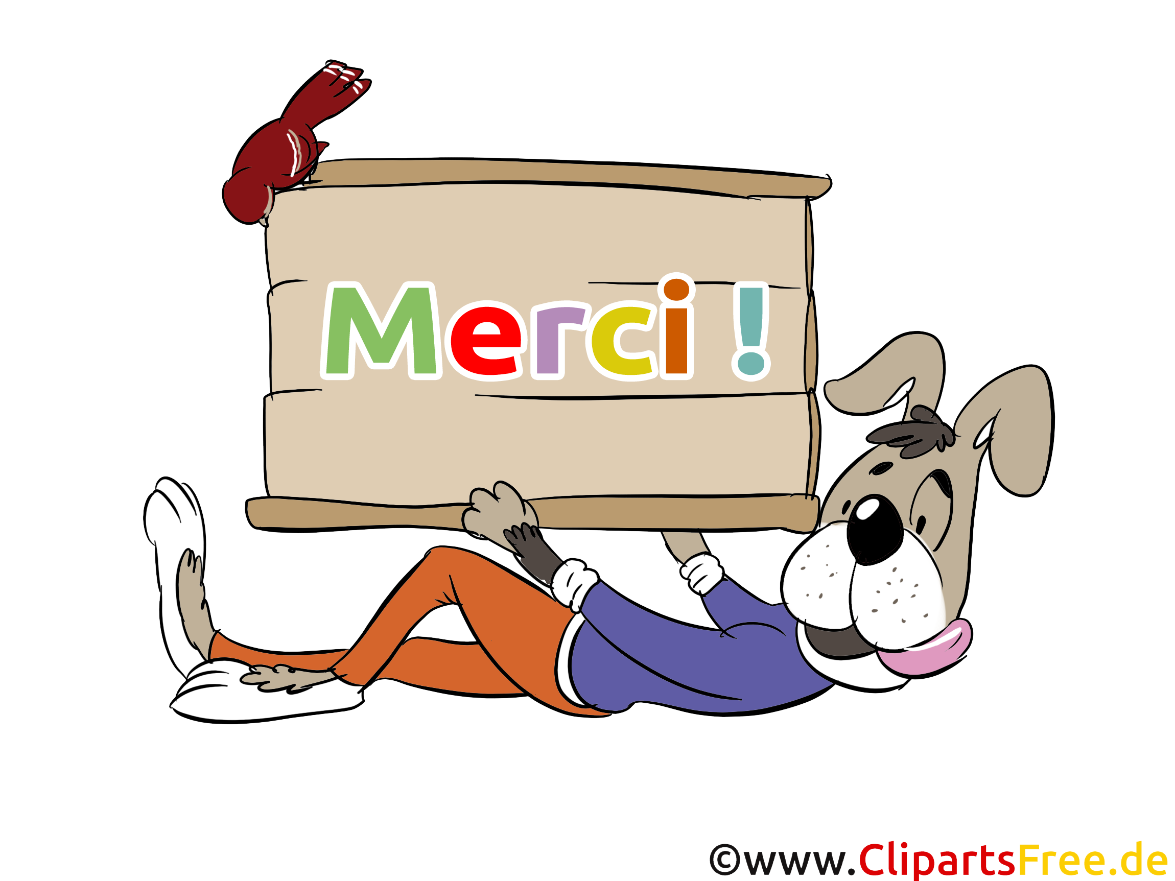 Chien images gratuites – Merci clipart